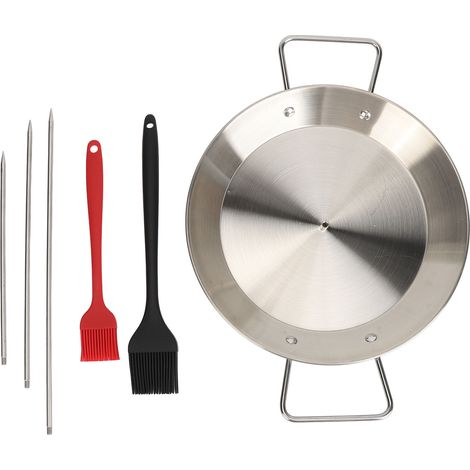 Griglia verticale a spiedo, barbecue multifunzionale removibile in acciaio inox per riunioni di famiglia con spazzola. (1/5)