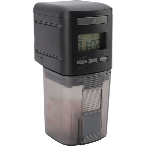 Distributeur automatique de nourriture pour aquarium, idéal pour les vacances et les repas quotidiens. (1/5)