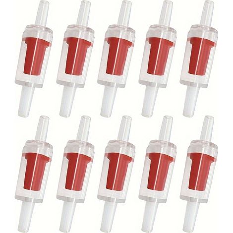 10pcs Clapets Anti-Retour Transparents - Vannes d’Air Unidirectionnelles Anti-Retour pour Pompes à Air d’Aquarium & Prévention du Flux d’Air (1/5)