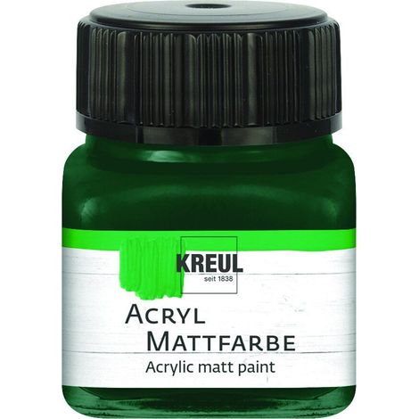 Kreul Acryl Mattfarbe tannengrün 20 ml Künstlerfarben