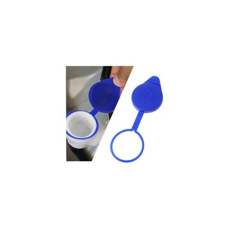 Lot de 2 Bouchons de Réservoir Lave-Glace Universels, Couvercle de Remplissage pour Voiture, Accessoire de Rechange Étanche et Durable (1/4)