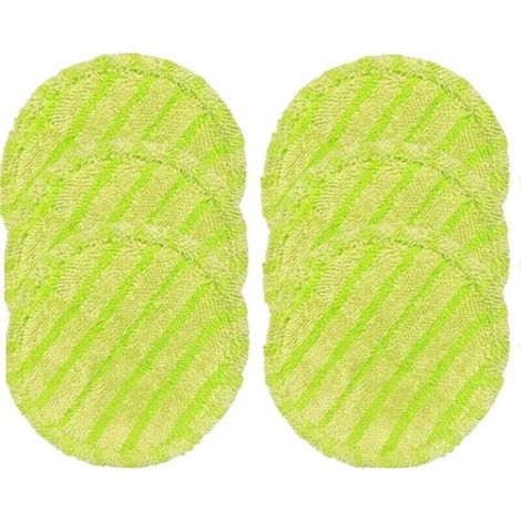Confezione da 6 panni di ricambio in microfibra da 160 mm per scopa elettrica, XU, mocio, aspirapolvere, lavatrice, aerosol (riutilizzabili) - KZQ (1/4)