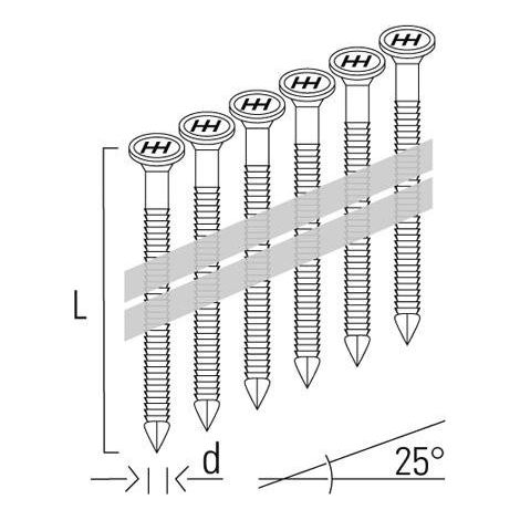KMR Ankernägel 25° 4,0x 40  GALV VE=1000