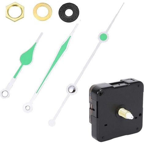 Kit de Remplacement de Mécanisme D'Horloge à Quartz, Pièces de Réparation D'Horloge Murale à Faire Soi-Même avec Moteur et (1/5)