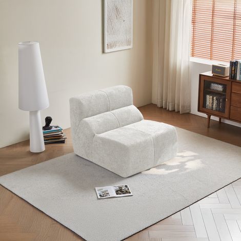 Canapé Causeuse en Velours  , modulaire,  revêtement hautement élastique pour Salon (1/4)