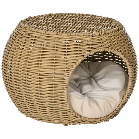 Maison pour chat Coussin doux inclus niche chat 2 niveaux (1/5)
