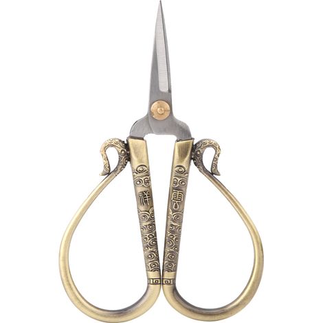 Vintage Stickschere aus Edelstahl, antike Nähschere, Stickwerkzeug (Bronze) (1/5)