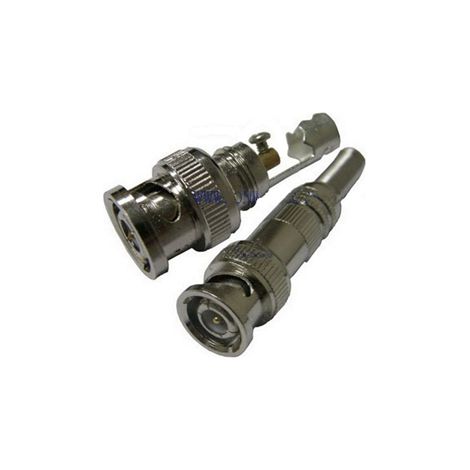 APBC13V - Conector BNC macho a tornillo con cubierta metálica para RG59