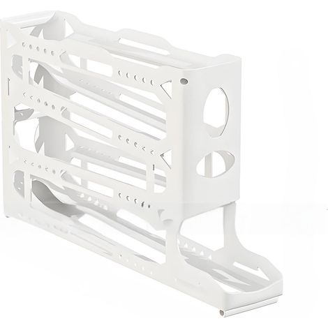 Boîte De Rangement Réfrigérateur - Roulettes Intégrées - Pour Porte Latérale De Frigo - Capacité Optimisée - 1 Pièce (1/2)