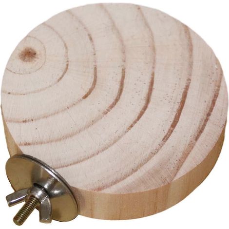 Perchoir en bois pour oiseaux, perchoir pour perroquets, perruches, aras, hamsters, inséparables, écureuils-Round
