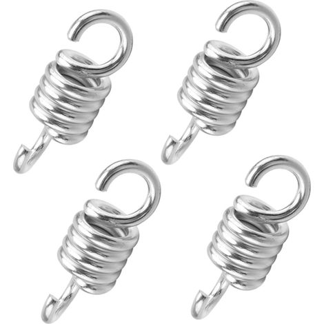 Muelles metálicos de 4 piezas para hamaca, accesorios de suspensión resistentes y duraderos, kit de fijación para pesas y columpio, 11,30 x 3,90 x 3,90 cm