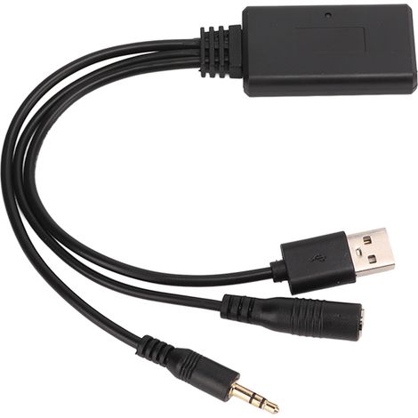 Adaptateur secteur Bluetooth 5.0 professionnel avec entrée auxiliaire et microphone intégré, compatible Hyundai. (1/5)