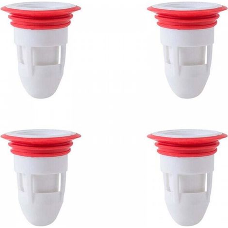 4PCS Bouchon Anti-Odeur pour égout Douche Drain de Plancher évacuation Drain de Sol Anti refoulemen 41-50mm - Blanc (1/5)