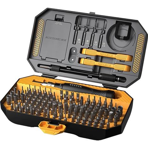 Juego de destornilladores de precisión, 132 puntas, multiherramienta, YS145WXGJ (1/2)