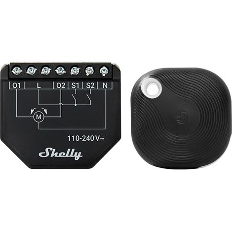 Shelly Shutter + BLU Button Tough 1 WiFi Jalousien-/Vorhangsteuerung (1/5)