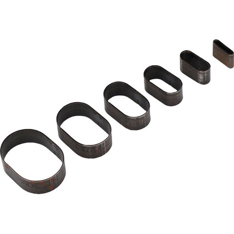 Outil de perforation du cuir avec 6 formes différentes, matrices de découpe pour la création artisanale de vêtements en cuir (10, 13, 16, 19, 22, 25 mm). (1/5)