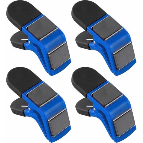 Set di porta pennelli magnetici (4 pezzi) - Bricolage, progetti fai da te, pittura - Fissa tessuti impermeabili, porta pennelli - Blu (1/5)