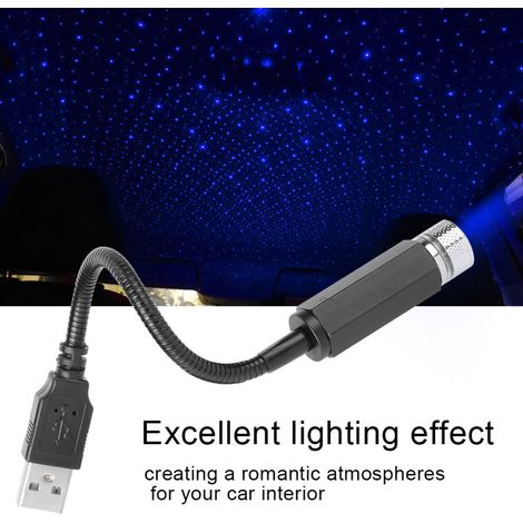 Geeignet für USB-Sternenhimmelprojektoren: Romantische Ambientebeleuchtung für den Fahrzeuginnenraum