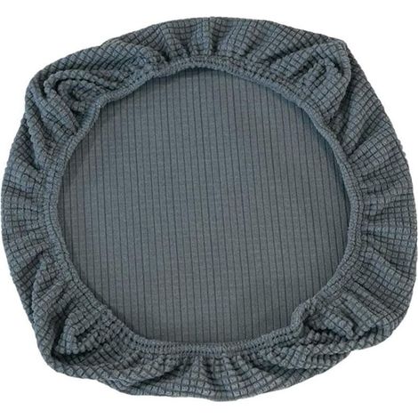 Housse de chaise extensible pour chaise de bureau,chaise pivotante,Housse de siège (gris 50-65cm × 50-63cm) (1/5)