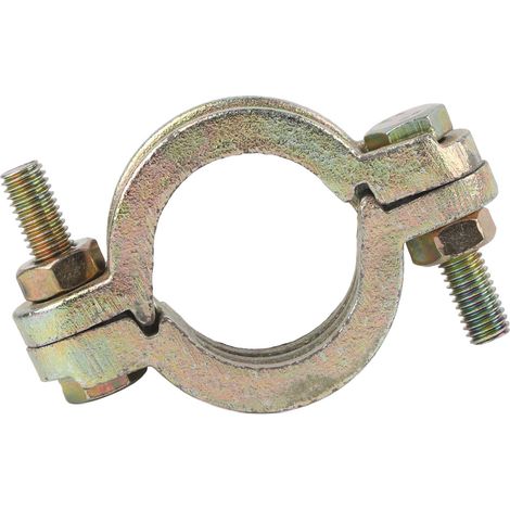 Collier de serrage robuste en acier carbone, résistant haute température, pour tuyaux acier et anneaux caoutchouc, diamètre 32-39 mm, fixation solide et durable. (1/5)