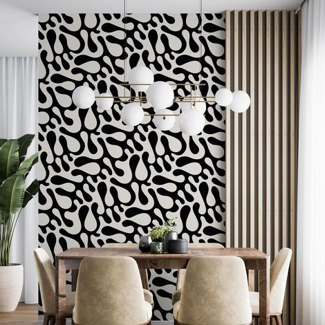 Papier peint - Design - 4 LÉS de 60x260 cm - Surface L 240 x H 260 cm (1/4)