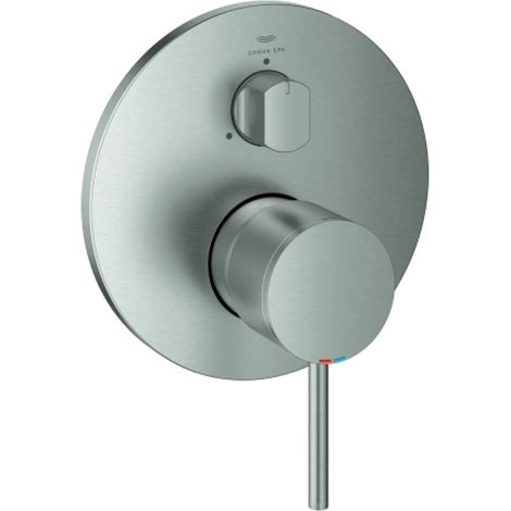 GROHE Miscelatore monocomando Atrio 24356 FMS per 35604 deviatore a 3 vie supersteel, 24356DC0