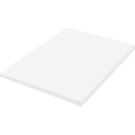 Cubrecolchón 120 x 200 cm topper para colchón de espuma de poliuretano blanco Restful