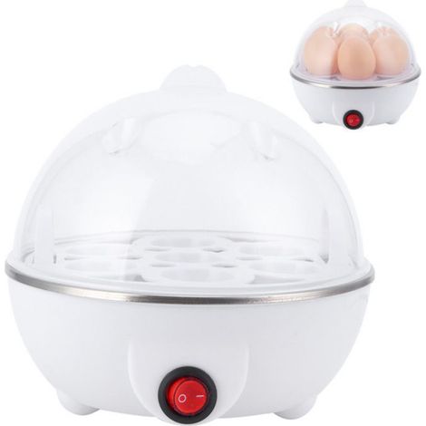 Cuiseur À Œufs - 350 W - Pour Œufs Légumes Et Aliments Vapeur - Compatible Prise UE 220 V - 1 Unité (1/5)