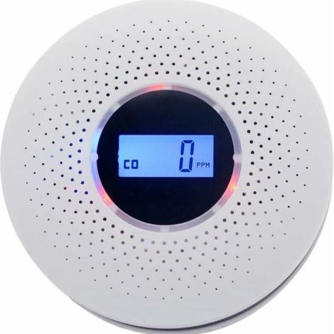 Détecteur de Fumée et de Monoxyde de Carbone 2 en 1 - Protection Incendie et Sécurité contre le CO