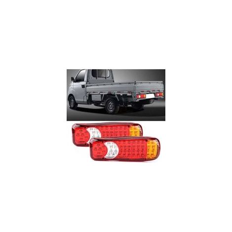 pour rear tail light truck paire de 12V 46 LED voiture camion van RV feux arrière feu stop stop indicateur clignotant