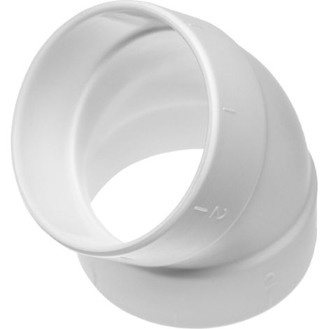 vhbw tuyau d'aspiration centrale coudé à 45°, intérieur/intérieur pour aspiration centralisée, 50.8 mm de diamètre / système de tuyau de 2" (1/3)