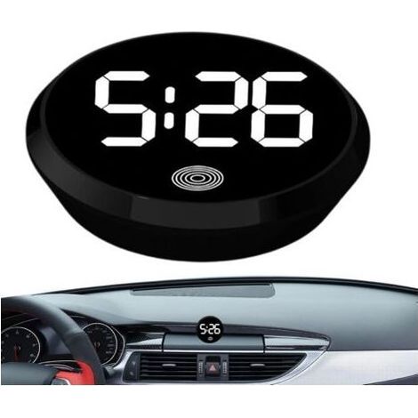 Petite Horloge Numérique Pour Voiture, Horloge Électronique Pour Tableau De Bord De Voiture, Horloge De Voiture Pour Tableau De Bord Numérique, Montre Polyvalente Pour Voiture, 4.6cm (1/5)