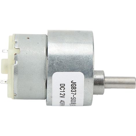 40 U/min Gleichstrom-Getriebemotor mit hohem Drehmoment, einstellbarer Drehzahl, Mikro-Untersetzungsgetriebemotor, 12 V DC (1/5)
