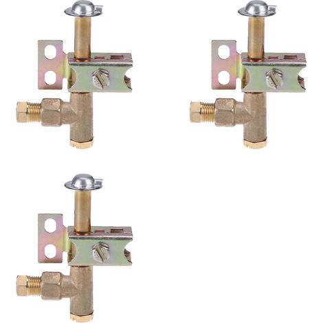 Compatible avec 3 supports de flamme unidirectionnels, convient au gaz naturel ou au GPL, ensemble d'allumeur robuste à 2 trous pour propane/butane (1/5)