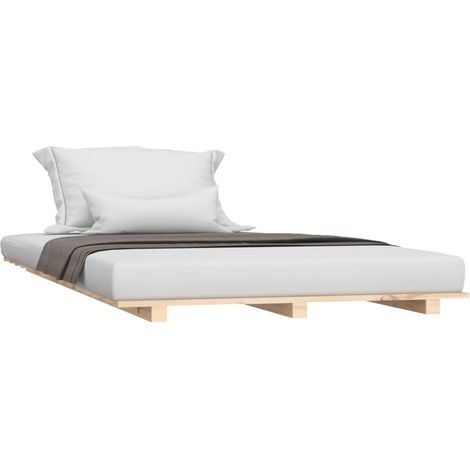 Estructura de cama madera maciza de pino 90x190 cm vidaXL