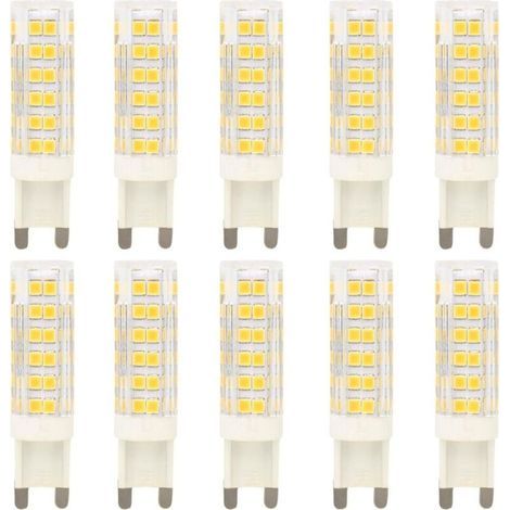10X G9 Ampoule LED 7W Ampoule Lampe 76 SMD 2835LEDs Haute Illumination 700LM LED Bulb Blanc Chaud 3000K Remplace les Ampoules Halogènes de 70W AC220-240V [Classe énergétique A+]