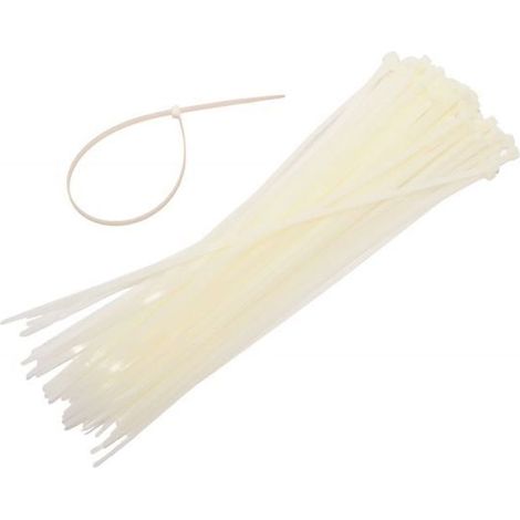 AWTOOLS OPASKA PLASTIK BIAŁA 2,5x200/100szt.