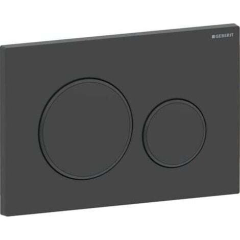 Convient pour panneau de commande de toilettes GEBERIT DUOFIX Sigma 20 - Noir Mat (115.882.16.1) (1/2)