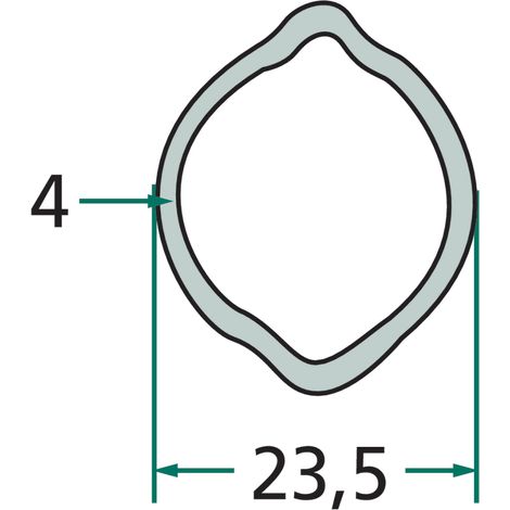 Tubo profilato 1 m 397720235100 Weasler