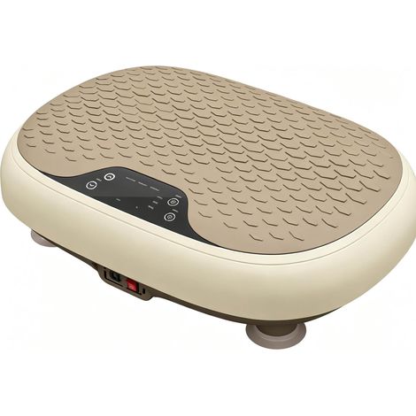 Piattaforma Vibrante Modenuit 150W con 20 Velocità, 3 Programmi, Schermo LED e Telecomando Beige (1/5)