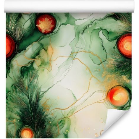 Papel pintado verde tinta, verde botella y lima, 50x1000 cm (1/5)