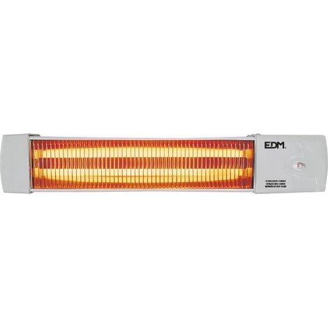 Chauffe-bain en quartz - modèle ivoire - 600-1200w - réglable - edm (1/4)