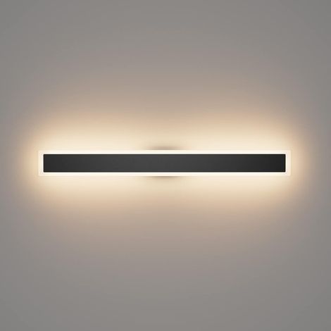 Applique Murale Longue Extérieure LED Villa 80CM IP54 Étanche Noir - Blanc Chaud 3000K - Jardin, Porche (1/5)