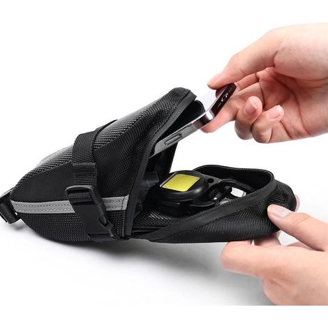 Dailygoods - Bolsa de sillín - Material: poliéster - Compartimento con cremallera (1/5)