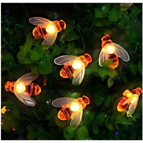 Solar-Lichterkette 50 LED - 7 m - Wasserdicht - 8 Modi - Warmweißes Licht