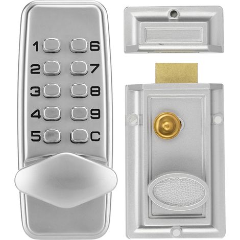 Serrure à code mécanique Mini à 2 ou 4 chiffres pour armoire, porte intérieure ou extérieure, sécurité par mot de passe (1/5)
