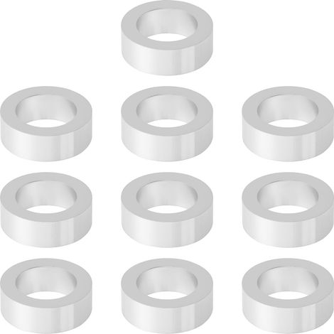 Lot de 10 Entretoises de Moyeu de Roue de Vélo en Alliage d'aluminium pour Axe de 10 Mm de Diamètre. (1/5)