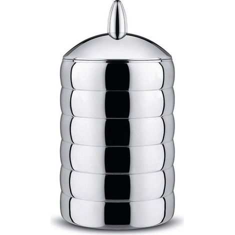 Alessi Kalistò 2 CB02 - Bote de Design, en Acero Inoxidable 18/10 con Pomo en Aluminio, 114 cl (1/3)
