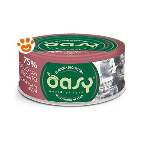 Oasy Cat More Love Pollo con Fegato - Oasy Cat More Love Pollo con Fegato - Lattina Da 70 Gr