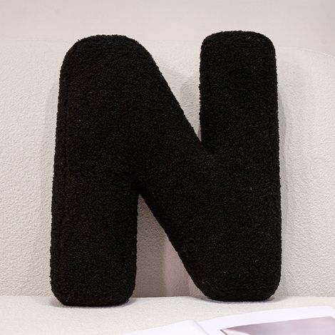 Coussin Lettre A - Coussin En Peluche Douce Avec Initiale Personnalisée - Pour Chambre D Enfant Canapé Lit Voiture - Éducatif Décoratif - 1 Pièce (1/4)
